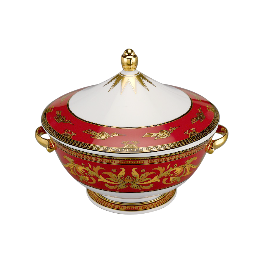 Thố 22 cm + nắp - Hoàng Cung - Quốc Sắc