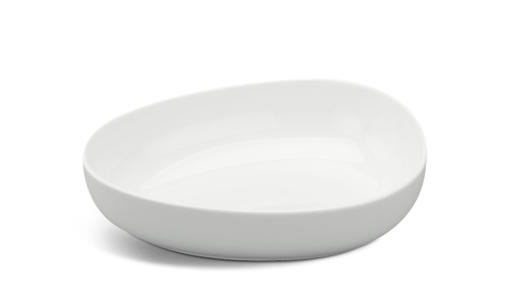 Tô tam giác tròn 21 cm - Gourmet Ly's - Trắng Ngà