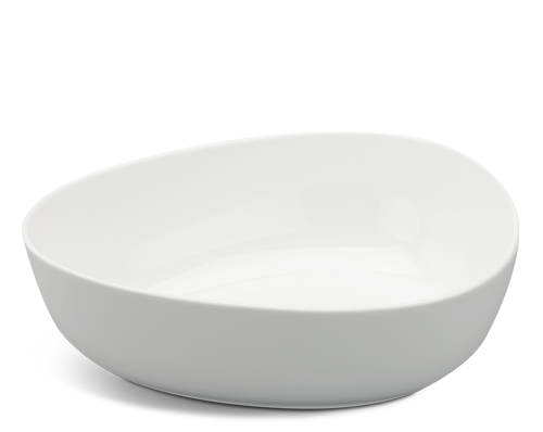 Tô tam giác tròn 29 cm - Gourmet Ly's- Trắng Ngà