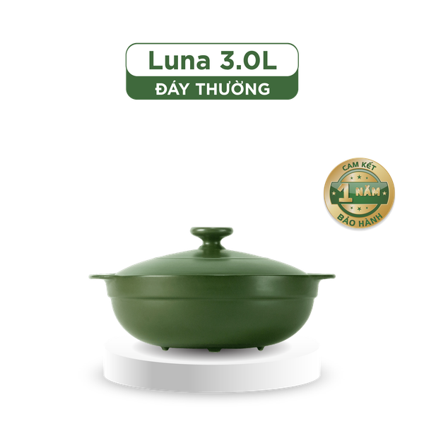 Nồi dưỡng sinh Luna (Nồi cạn) 3.0 L + nắp (CK)