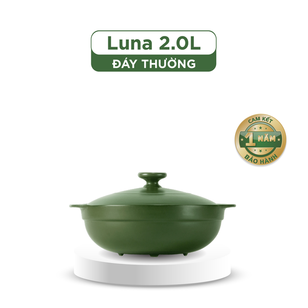 Nồi dưỡng sinh Luna (Nồi cạn) 2.0 L + nắp (CK)