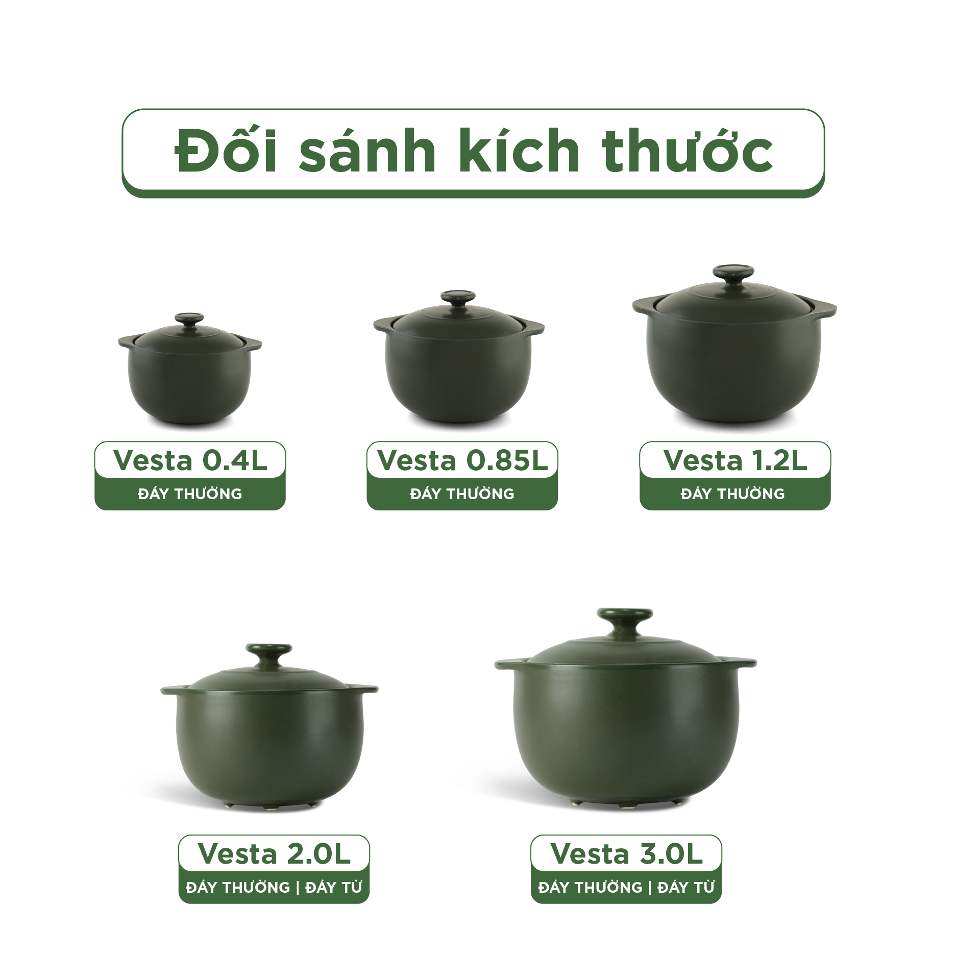 Nồi dưỡng sinh Vesta (Nồi tròn cao) 5.5 L + nắp (CK)