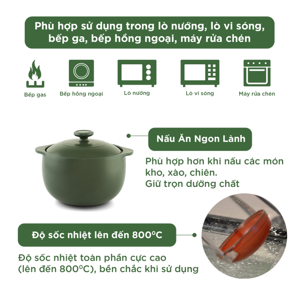 Combo 4 nồi dưỡng sinh (0.35/0.55/0.4/0.85)