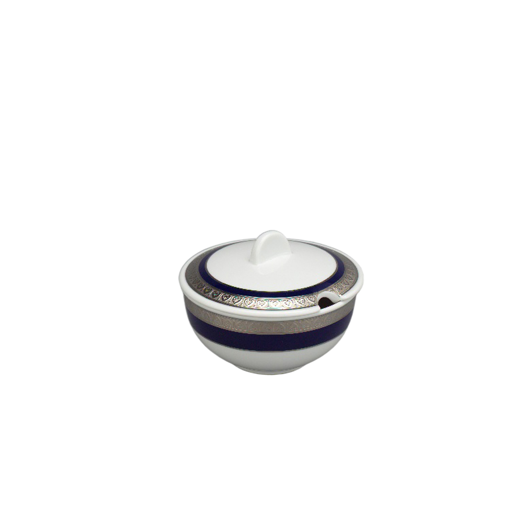 Chén đường 10 cm + nắp - Sago - Thiên Tuế Xanh (Khắc Nổi)