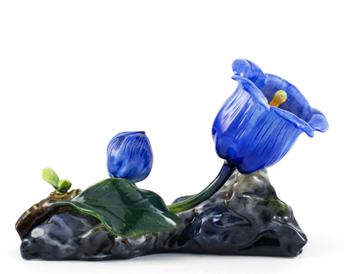 Hoa Chuông 22.5 cm - Màu xanh dương (đế phẳng)