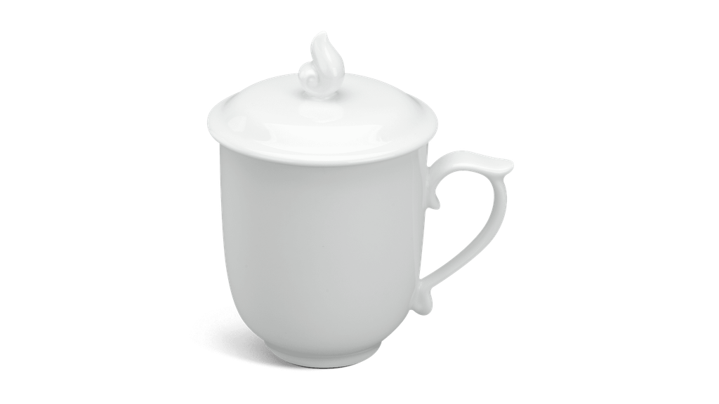 Ca trà 0.30 L - Mẫu Đơn - Trắng
