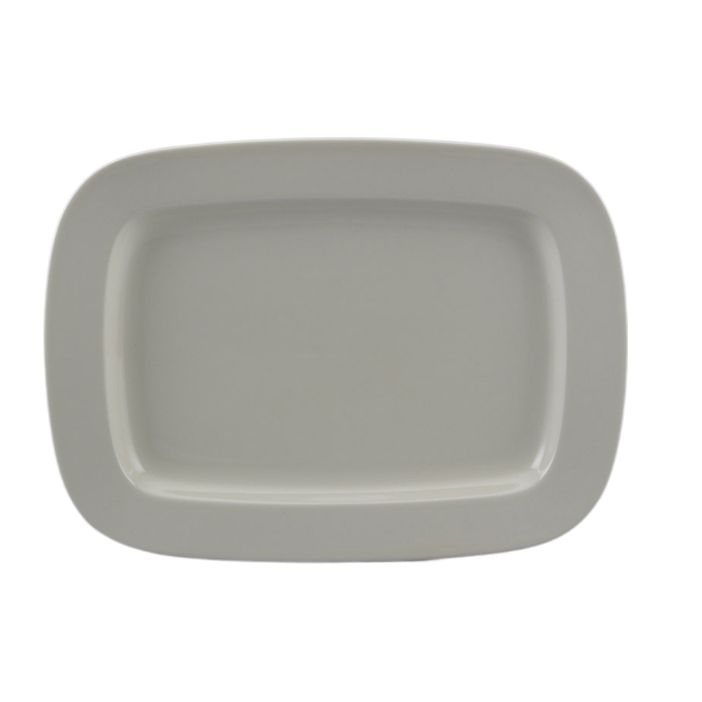 Dĩa chữ nhật 24 x 17 cm - Vuông - Trắng ngà