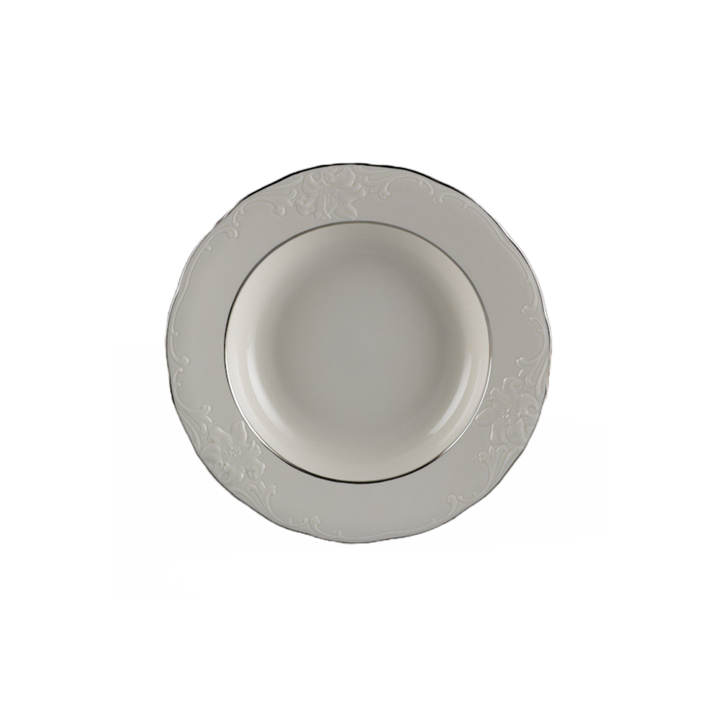 Dĩa súp 20 cm - Đài Các - Chỉ Bạch Kim