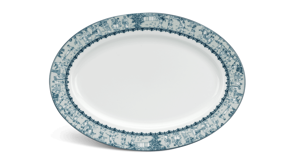 Dĩa oval 28 cm - Jasmine - Vinh Quy Nhạt