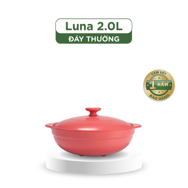 Nồi dưỡng sinh Luna (Nồi cạn) 2.0 L + nắp (CK)