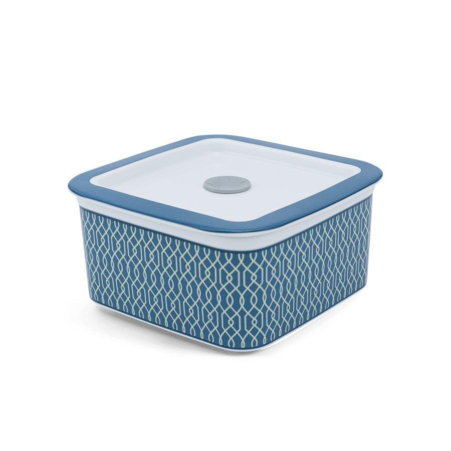 Hộp dưỡng sinh vuông đựng thực phẩm 15 cm + nắp - Dưỡng sinh - Indigo (LTA)