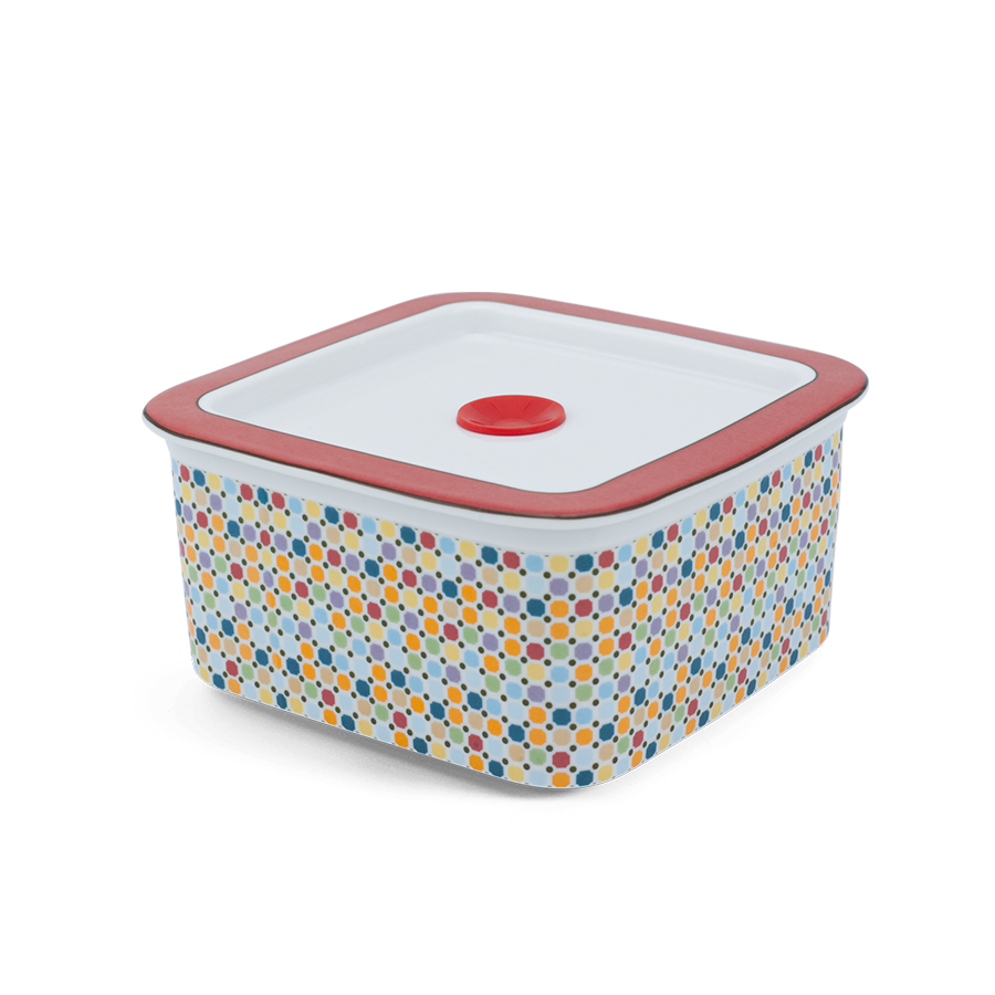 Hộp dưỡng sinh vuông đựng thực phẩm 15 cm + nắp - Dưỡng sinh - Mosaic (LTD)