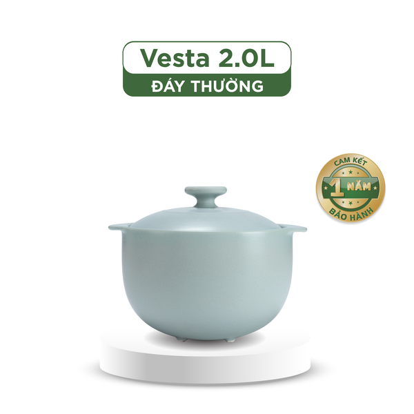 Nồi dưỡng sinh Vesta (Nồi tròn cao) 2.0 L + nắp (CK)