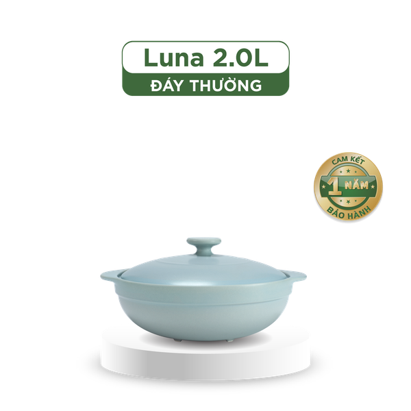 Nồi dưỡng sinh Luna (Nồi cạn) 2.0 L + nắp (CK)