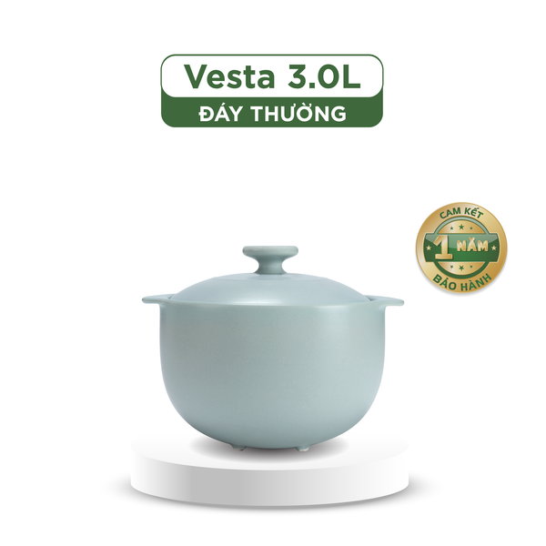 Nồi dưỡng sinh Vesta (Nồi tròn cao) 3.0 L + nắp (CK)