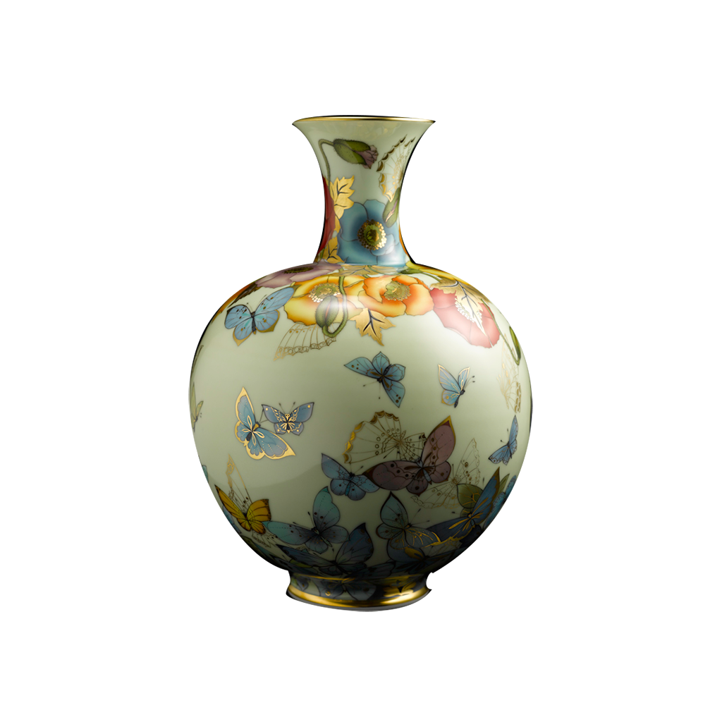 BÌNH HOA 37 CM - CÚC ĐẠI ĐÓA - Bình hoa - Vẽ tay