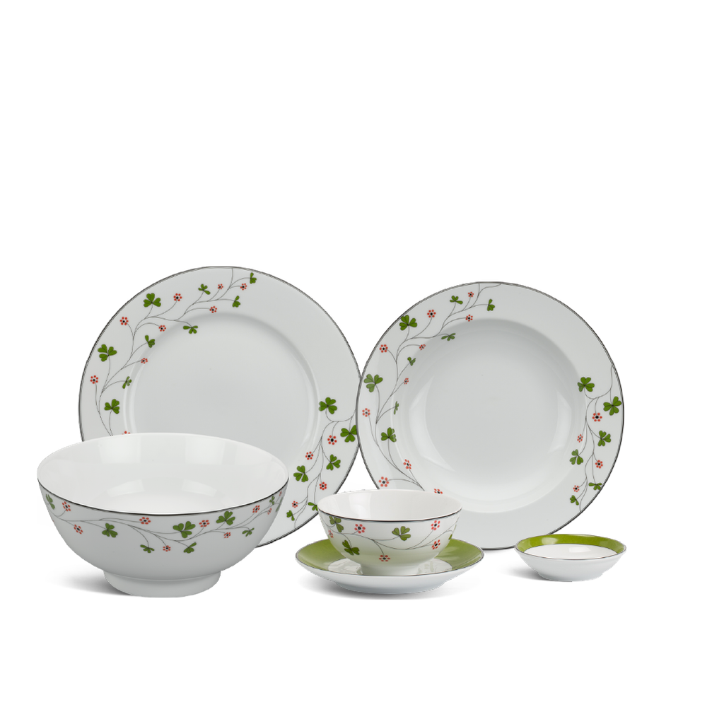 Bộ đồ ăn 9 sản phẩm - Jasmine - Hoa May Mắn