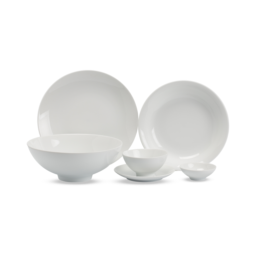 Bộ đồ ăn 10 người 36 sản phẩm - Daisy - Trắng