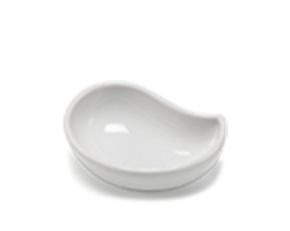 Chén chấm hình quả xoài 8 cm - Jasmine - Trắng