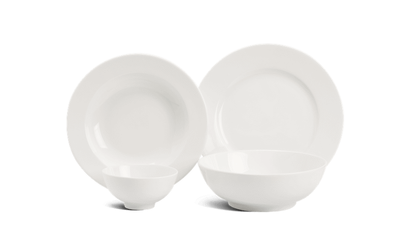 Bộ đồ ăn 9 sản phẩm - Jasmine - Trắng