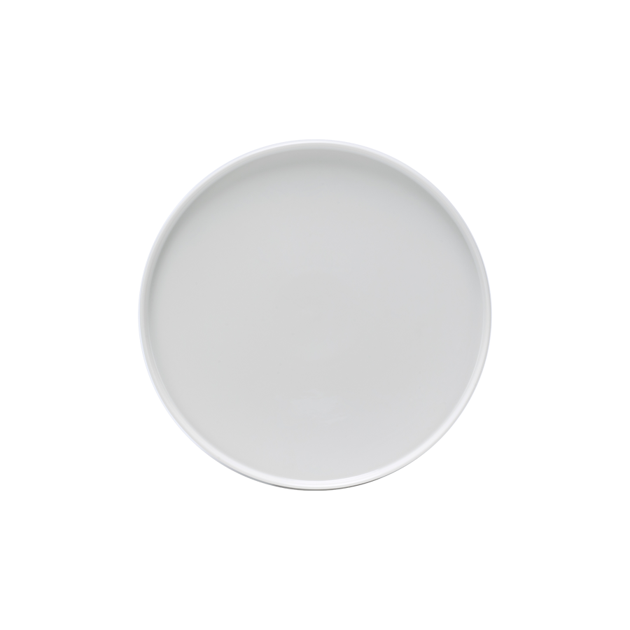 Dĩa tròn cạnh đứng 25 cm - Timeless - Trắng