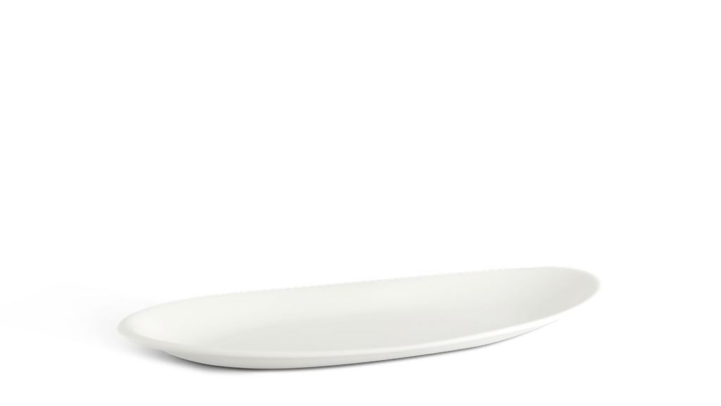 Khay oval cạn 47 x 14 cm - Misc Assortment - Trắng Ngà