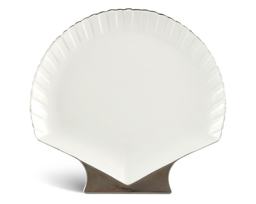 Dĩa sò 31 x 29.5 cm - Ngọc Biển - Chỉ Bạch Kim