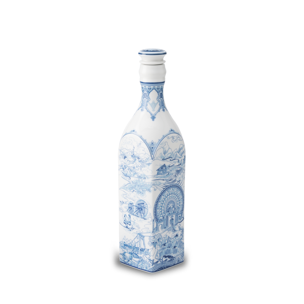 Chai sứ dưỡng sinh vuông 1.0 L + nắp (K1) - Dưỡng Sinh - Nam Quốc - Miền núi phía Bắc