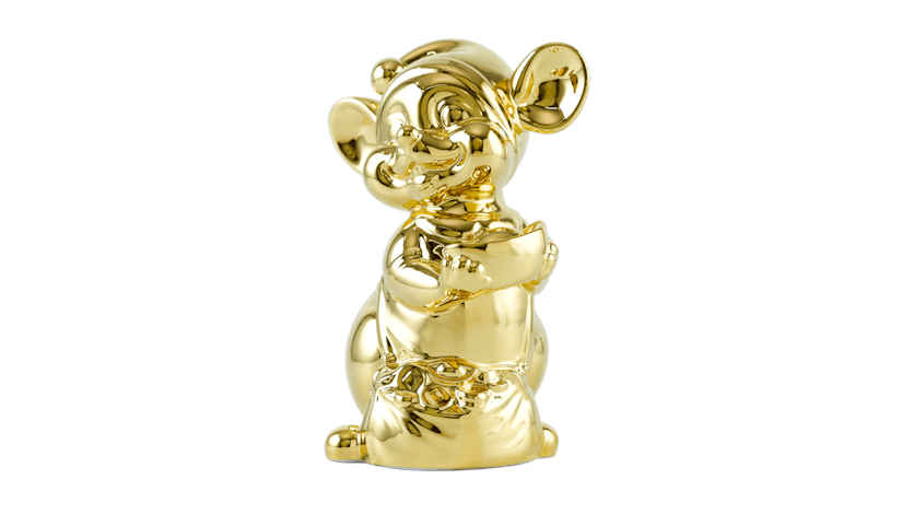 Chuột Quý 10 cm – Trang trí dát vàng 24K