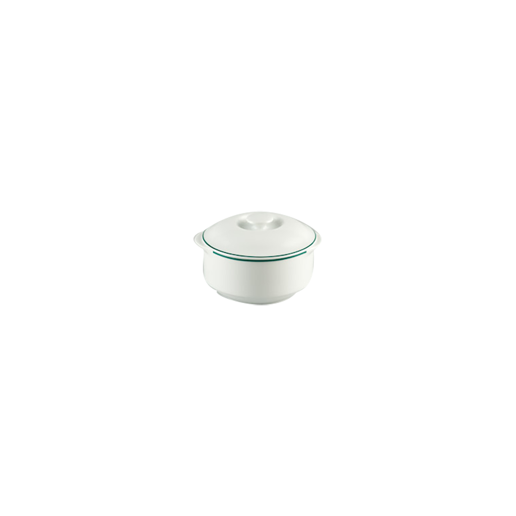 Thố cá nhân 9.7 cm + nắp - Jasmine - Chỉ Xanh Lá