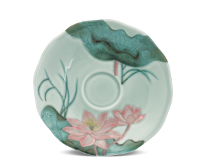 Dĩa lót tách 13 cm - Sen - Màu