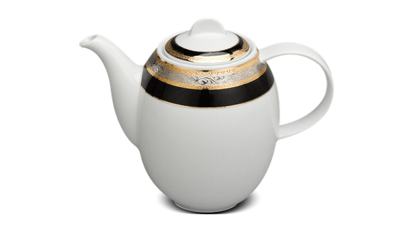 Bộ trà cao 1.3 L - Sago - Hoa Hồng Đen khắc nổi