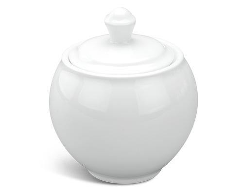 Chén đường 8 cm + nắp - Camellia - Trắng