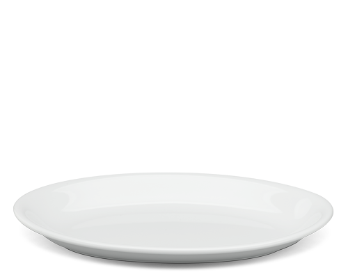 Dĩa oval ảo 21 cm - Daisy - Trắng