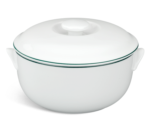 Thố 15 cm + nắp - Jasmine - Chỉ Xanh Lá