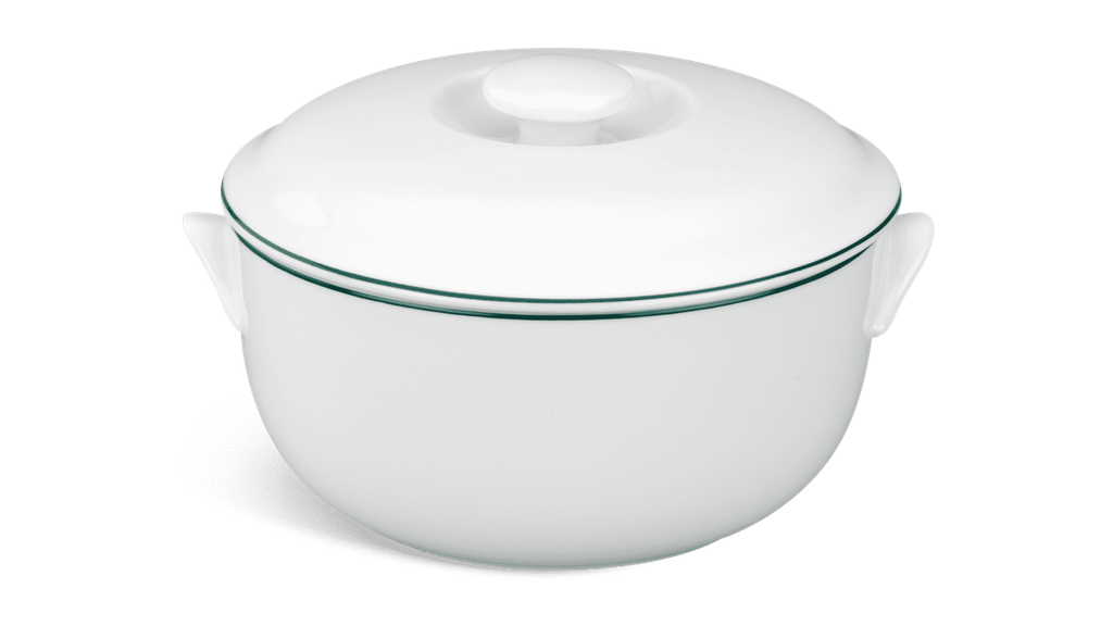 Thố 15 cm + nắp - Jasmine - Chỉ Xanh Lá