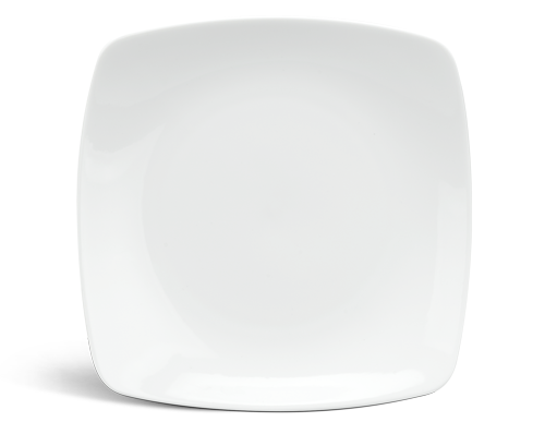 Dĩa vuông ảo 21 cm - Daisy - Trắng