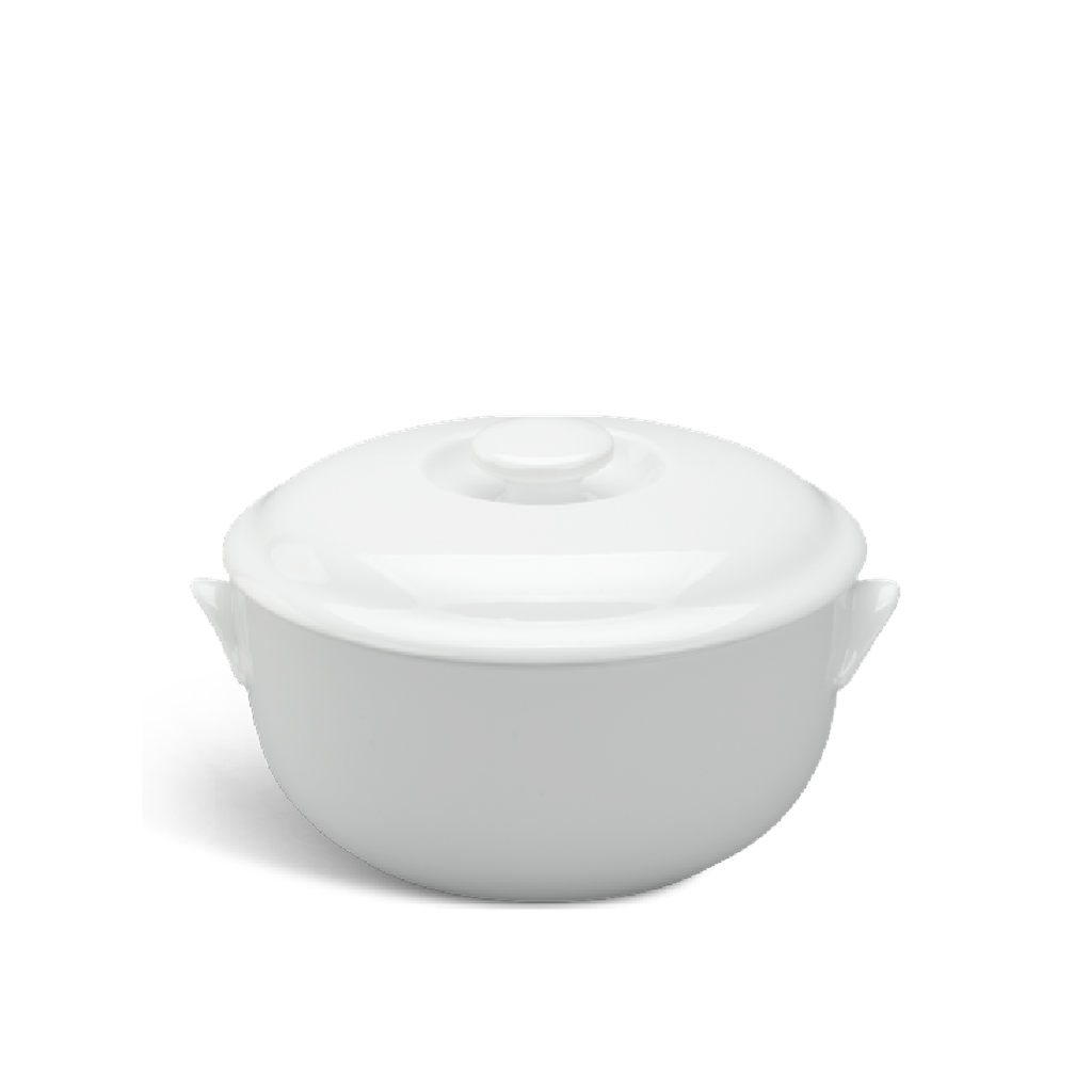 Thố + nắp - Jasmine - Trắng