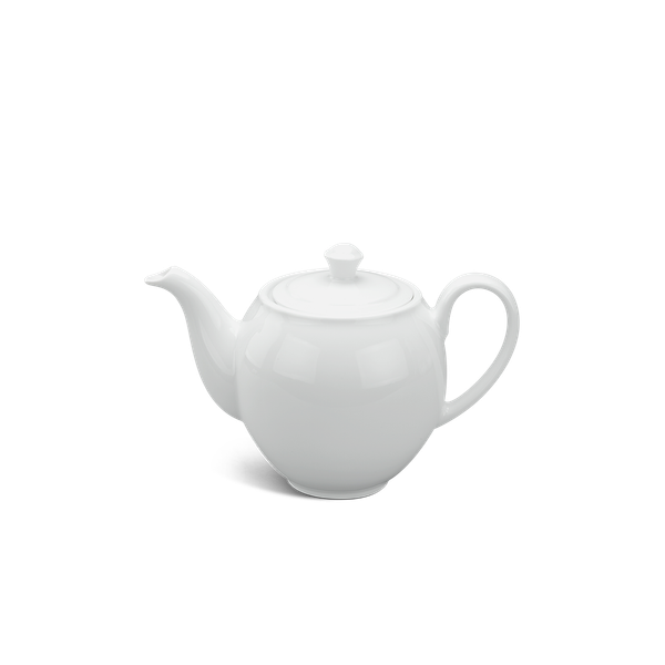 Bình trà + nắp - Camellia - Trắng