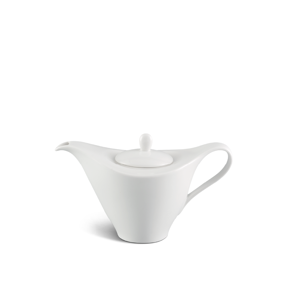 Bình trà cao 0.7 L + nắp - Anh Vũ Ly's - Trắng Ngà