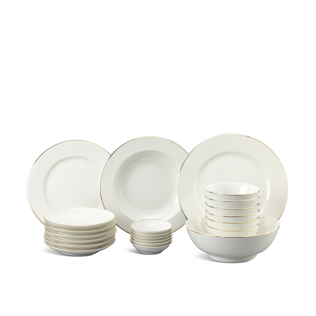 Bộ đồ ăn 22 sản phẩm - Jasmine - Chỉ Vàng