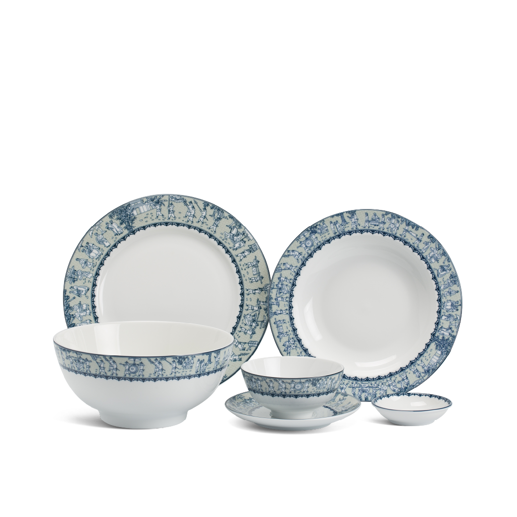 Bộ đồ ăn 22 sản phẩm - Jasmine - Vinh Quy Nhạt