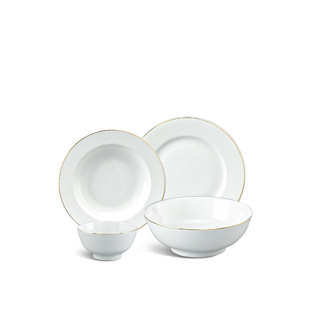 Bộ đồ ăn 09 sản phẩm - Jasmine - Chỉ Vàng