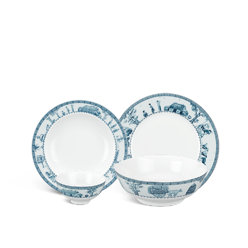 Bộ đồ ăn 09 sản phẩm - Jasmine - Thôn Dã