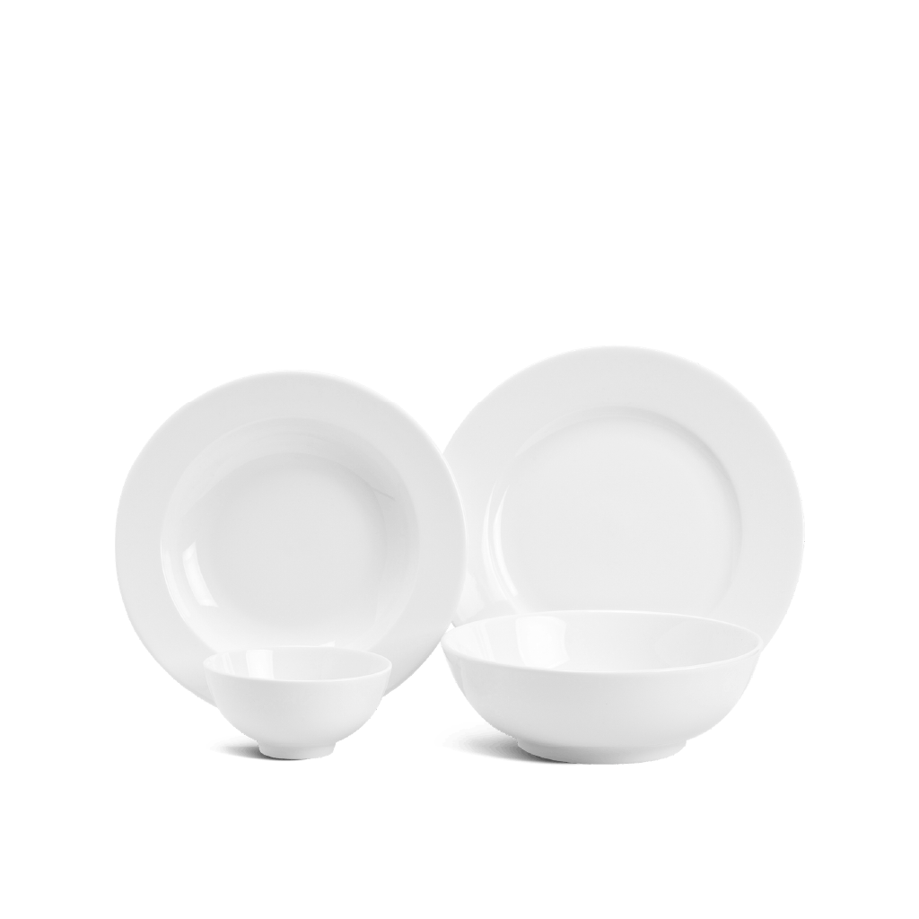 Bộ đồ ăn 09 sản phẩm - Jasmine - Trắng