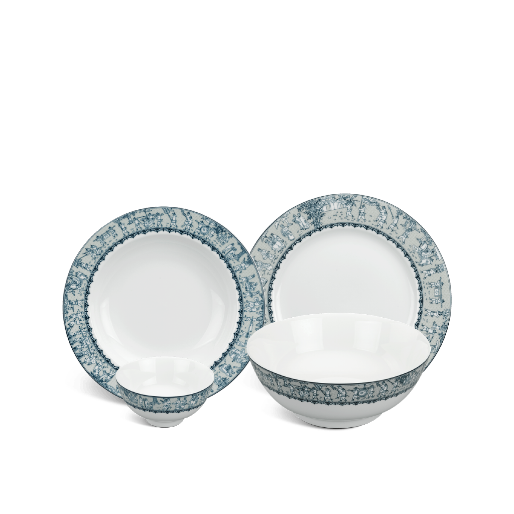 Bộ đồ ăn 09 sản phẩm - Jasmine - Vinh Quy Nhạt
