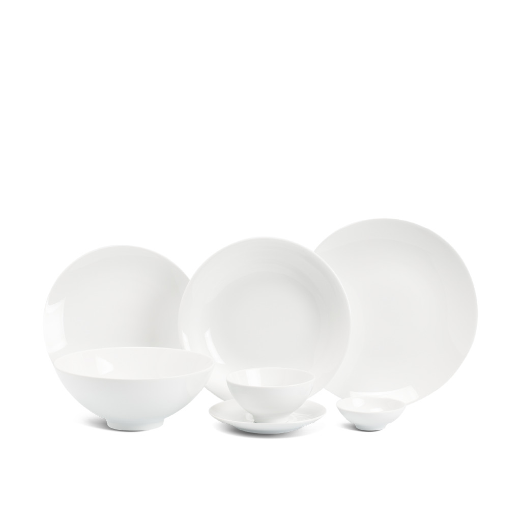 Bộ đồ ăn 10 người 36 sản phẩm - Daisy - Trắng