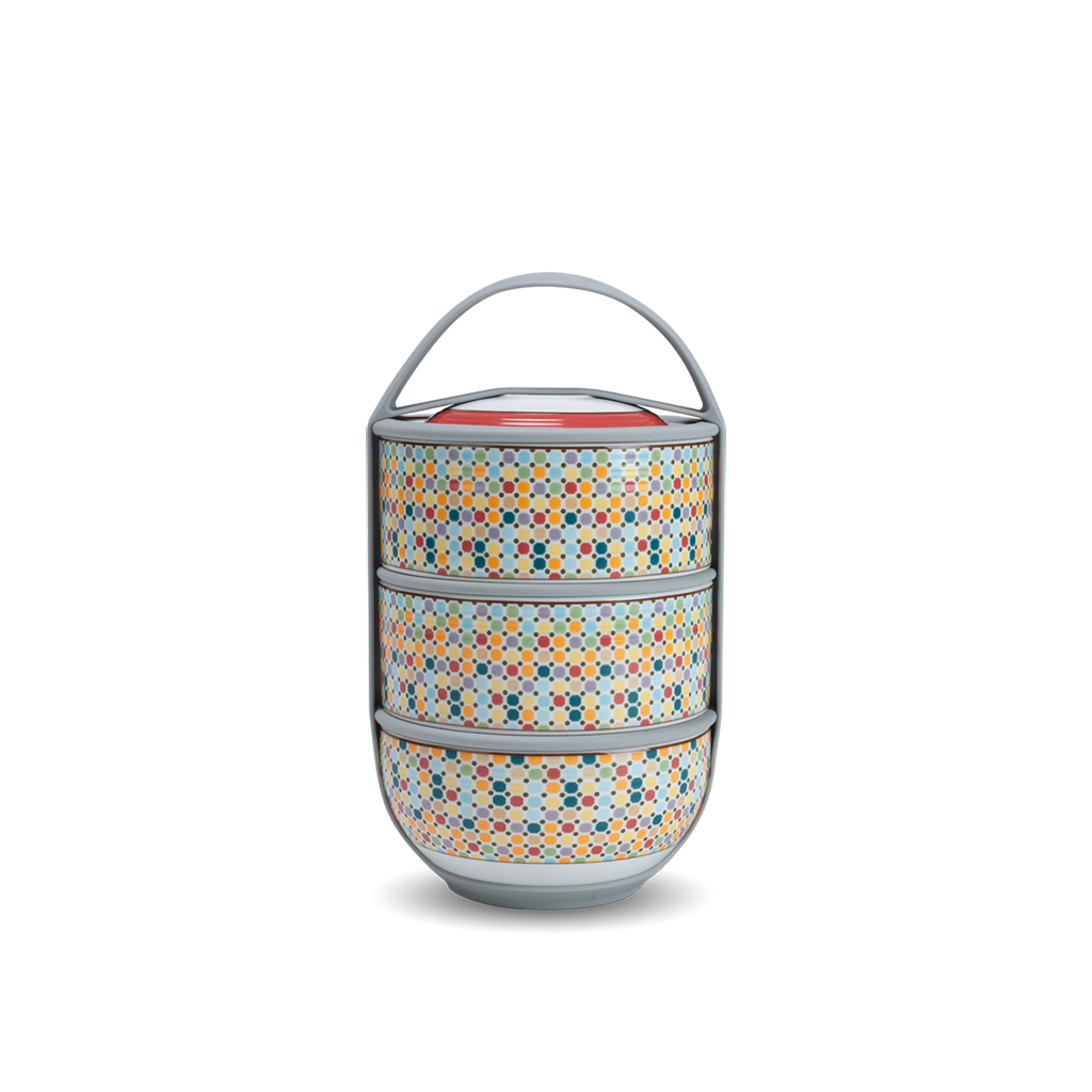 Bộ hộp cơm văn phòng 12.5 cm - Dưỡng Sinh - Mosaic (LTD)