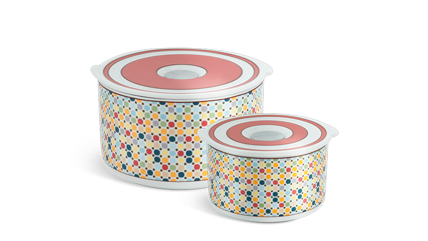 Combo Hộp sứ dưỡng sinh tròn (11 cm + 15 cm) - Dưỡng sinh - Mosaic