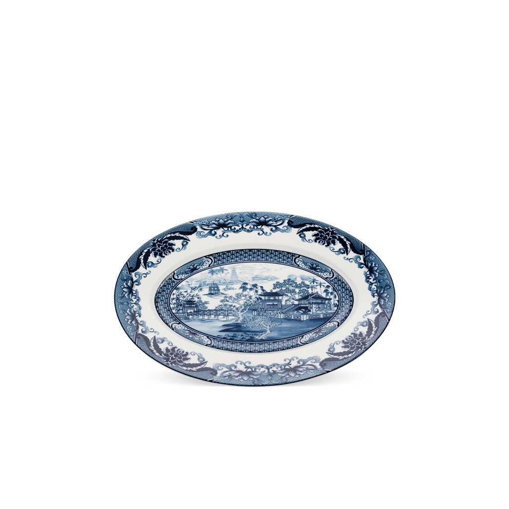 Dĩa oval 37 cm - Hoàng Cung - Hồn Việt